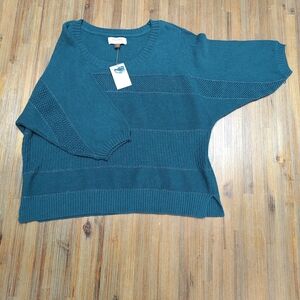 NWT Teal Crew Neck Sweater Sonoma